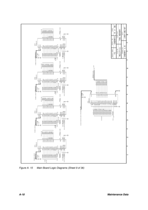 Page 110A-18Maintenance DataFigure A- 15Main Board Logic Diagrams (Sheet 9 of 36) 