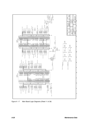 Page 112A-20Maintenance DataFigure A- 17Main Board Logic Diagrams (Sheet 11 of 36) 