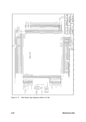 Page 114A-22Maintenance DataFigure A- 19Main Board Logic Diagrams (Sheet 13 of 36) 