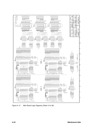 Page 116A-24Maintenance DataFigure A- 21Main Board Logic Diagrams (Sheet 15 of 36) 