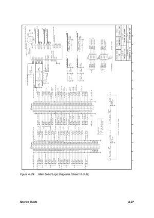 Page 119Service GuideA-27Figure A- 24Main Board Logic Diagrams (Sheet 18 of 36) 