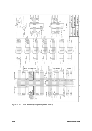 Page 120A-28Maintenance DataFigure A- 25Main Board Logic Diagrams (Sheet 19 of 36) 