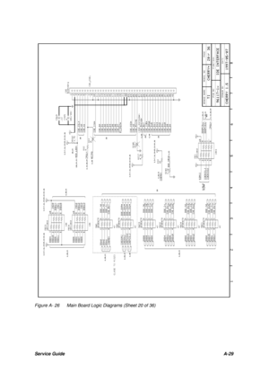 Page 121Service GuideA-29Figure A- 26Main Board Logic Diagrams (Sheet 20 of 36) 