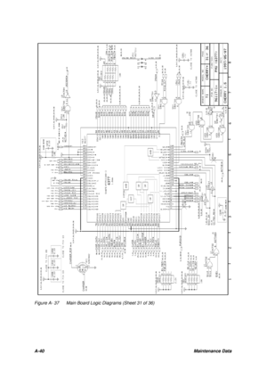 Page 132A-40Maintenance DataFigure A- 37Main Board Logic Diagrams (Sheet 31 of 36) 