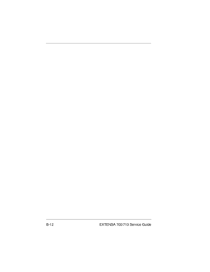 Page 98B-12 EXTENSA 700/710 Service Guide
700SG-b.fm  Page 12  Wednesday, May 27, 1998  11:34 AM 