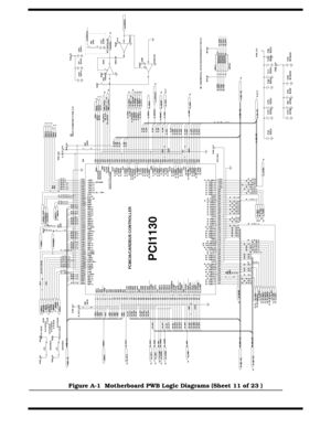 Page 148A-12   Notebook Schematic Diagrams
Figure A-1  Motherboard PWB Logic Diagrams (Sheet 11 of 23 ) 