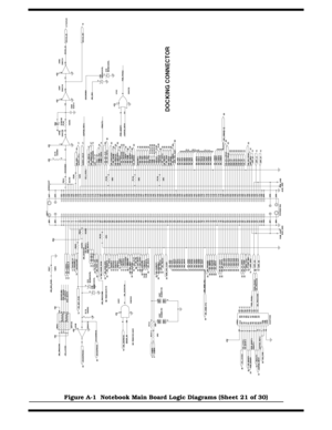 Page 158A-22   Notebook Schematic Diagrams
Figure A-1  Notebook Main Board Logic Diagrams (Sheet 21 of 30) 