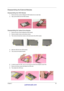 Page 66Chapter 359
Disassembling the External Modules
Disassembling the HDD Module
1.Remove the four screws holding the HDD bracket; two on each side.
2.Take out the HDD from the HDD bracket.
Disassembling the Optical Drive Module
1.Remove the two screws holding the ODD bracket.
2.Remove another screw as the picture shows.
3.Then remove the last two screws on the back side of the ODD module.
4.Slide the ODD from the ODD bracket.
5.Then remove the optical bracket.
6.In order to open the ODD, use an uncurved pin...