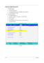 Page 10699Chapter 5
Remove HDD Password
1.To get HDD mater ID:
a.Power on system
b.Press “F2” to enter CMOS
c.Use right arrow button to move to “Security” (refer to illustration 1)
d.Check HDD Master ID number
2.To get master password:
a.Copy MastID program to C
b.Click Start -> Program -> Accessories -> Command Prompt
c.Go to C: directory 
d.Run mastid.exe 
e.Key in HDD Master ID as following picture ( refer to illustration 2) 
f.Get master password...