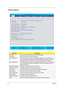 Page 5950Chapter 2
Information
ParameterDescription
CPU Type This item will show the CPU information of the system.
CPU Speed This item will show the CPU clock speed.
IDE1 Model Name This item will show the Model name of HDD installed on Primary IDE master. 
The hard disk model name is automatically detected by the system. If there is no 
hard disk present or unknown type, “None” should be shown on this field
IDE1 Serial Number This item will show the Serial number of HDD installed on Primary IDE master. If 
no...