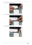 Page 118108Chapter 3
3.Reconnect the DC cable to the I/O board.
4.Lay the DC cable into the retention guide and press down the adhesive tape.
5.Reconnect the DC cable to the main board. 