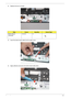 Page 121Chapter 3111
2.Replace the two (2) screws.
3.Insert the button board cable into the upper cover.
4.Apply adhesive and press the button board cable down.
StepScrewQuantityScrew Type.
Button Board 
Assembly2-0.4*2 2 