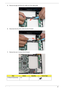 Page 77Chapter 367
5.Remove the tape and lift the DC cable out of the cable guide.
6.Disconnect the DC power cable from the I/O board.
7.Remove the one (1) screw in the I/O board.
StepScrewQuantityScrew Type.
IO Board Disassembly 2*5 1 