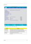 Page 39Chapter 234
Information
NOTE: The system information is subject to different models.
ParameterDescription
HDD Model Name This field shows the model name of HDD installed on primary IDE master.
HDD Serial Number This field displays the serial number of HDD installed on primary IDE master.
ATAPI Model Name This field displays the mofel name of devices installed on secondary IDE master. The hard 
disk drive or optical drive model name is automatically detected by the system.
ATAPI Serial Number This field...
