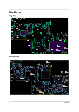 Page 104Chapter 1
Board Layout
Top View
Bottom View 