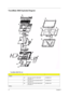 Page 8677Chapter 6
TravelMate 4060 Exploded Diagram
TravelMate 4060 FRU List
Adapter
NS ADP 19V 3.42A PA-1650-02QR 
90~264V LFAP.06503.010
NS ADP 19V 3.42A SLS0335A19A57LF 
90~264V EUAP.06506.002
NSADP 19V 3.42A SADP-65KB DBHF 
90~264V LFAP.06501.009
Battery 