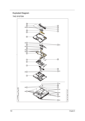 Page 110102Chapter 6
Exploded Diagram
THE SYSTEM
TM420.book  Page 102  Monday, September 23, 2002  10:27 AM 