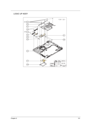 Page 109Chapter 6101
LOGIC UP ASSY 