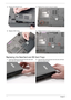 Page 138128Chapter 3
Replacing the NewCard and SD Card Trays
3.Replace the WLAN Cover.4.Replace the screw to secure in place.
5.Replace HDD Cover.6.Replace the two screws to secure in place.
1.Insert the NewCard and push into the slot until 
flush with the chassis cover.2.Insert the SD Card and push into the slot until flush 
with the chassis cover. 