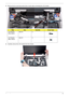 Page 81Chapter 371
5.Remove the four securing screws (two on each side) connecting the LCD module.
6.Carefully remove the LCD module from the chassis. 
StepSizeQuantityScrew Type
LCD Module
(Red callout)M2.5*9 2
LCD Module
(Blue callout)M2.5*5 2 