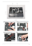 Page 83Chapter 373
Disconnect A as shown. If necessary, remove FFC G 
before beginning.Pull back the securing strip and disconnect B and C 
as shown.
Remove the antenna cables from the housing and 
pull back away from the upper cover.Release the securing latches and disconnect E as 
shown.
B
E F
GA
D
C
B
C 