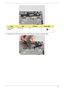 Page 85Chapter 375
4.Grasp both ends of the mylar cover and carefully pull back to expose the speaker cable.
StepSizeQuantityScrew Type
Left Speaker 
ModuleM2.5*3 (NL) 2 