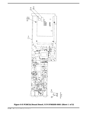 Page 161Figure 6-5 Figure 6-5 PCMCIA/Sound Board, P/N 9786205-0001 (Sheet 1 of 2)
  
6-26 Illustrated Parts Listing 