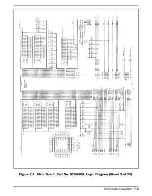 Page 189Figure 7-1 Figure 7-1  Main Board, Part No. 9798803, Logic Diagram (Sheet 2 of 22)
  
Schematic Diagrams 7-3 