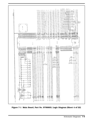 Page 191Figure 7-1 Figure 7-1  Main Board, Part No. 9798803, Logic Diagram (Sheet 4 of 22)
  
Schematic Diagrams 7-5 