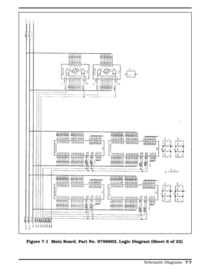 Page 193Figure 7-1 Figure 7-1  Main Board, Part No. 9798803, Logic Diagram (Sheet 6 of 22)
  
Schematic Diagrams 7-7 