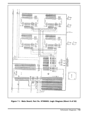 Page 195Figure 7-1 Figure 7-1  Main Board, Part No. 9798803, Logic Diagram (Sheet 8 of 22)
  
Schematic Diagrams 7-9 