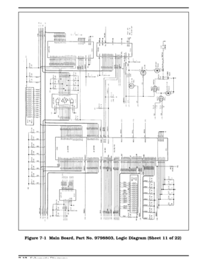 Page 198Figure 7-1 Figure 7-1  Main Board, Part No. 9798803, Logic Diagram (Sheet 11 of 22)
  
7-12 Schematic Diagrams 