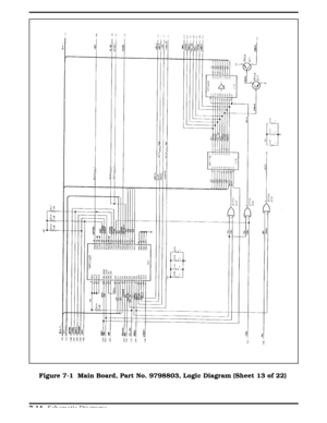 Page 200Figure 7-1 Figure 7-1  Main Board, Part No. 9798803, Logic Diagram (Sheet 13 of 22)
  
7-14 Schematic Diagrams 