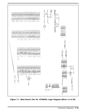 Page 201Figure 7-1 Figure 7-1  Main Board, Part No. 9798803, Logic Diagram (Sheet 14 of 22)
  
Schematic Diagrams 7-15 