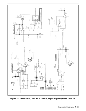 Page 205Figure 7-1 Figure 7-1  Main Board, Part No. 9798803, Logic Diagram (Sheet 18 of 22)
  
Schematic Diagrams 7-19 