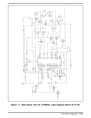 Page 207Figure 7-1 Figure 7-1  Main Board, Part No. 9798803, Logic Diagram (Sheet 20 of 22)
  
Schematic Diagrams 7-21 