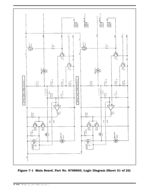 Page 208Figure 7-1 Figure 7-1  Main Board, Part No. 9798803, Logic Diagram (Sheet 21 of 22)
  
7-22 Schematic Diagrams 