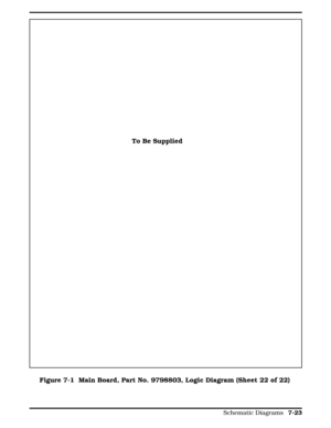 Page 209To Be Supplied
Figure 7-1 
Figure 7-1  Main Board, Part No. 9798803, Logic Diagram (Sheet 22 of 22)
  
Schematic Diagrams 7-23 