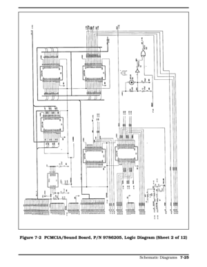 Page 211Figure 7-2 Figure 7-2  PCMCIA/Sound Board, P/N 9786205, Logic Diagram (Sheet 2 of 12)
  
Schematic Diagrams 7-25 