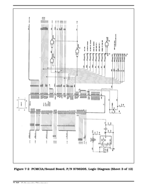 Page 212Figure 7-2 Figure 7-2  PCMCIA/Sound Board, P/N 9786205, Logic Diagram (Sheet 3 of 12)
  
7-26 Schematic Diagrams 