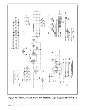 Page 218Figure 7-2 Figure 7-2  PCMCIA/Sound Board, P/N 9786205, Logic Diagram (Sheet 9 of 12)
  
7-32 Schematic Diagrams 