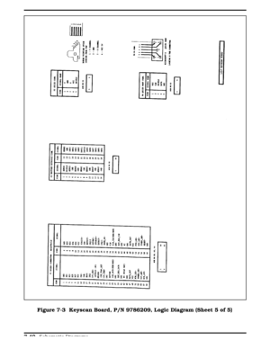 Page 226Figure 7-3 Figure 7-3  Keyscan Board, P/N 9786209, Logic Diagram (Sheet 5 of 5)
  
7-40 Schematic Diagrams 