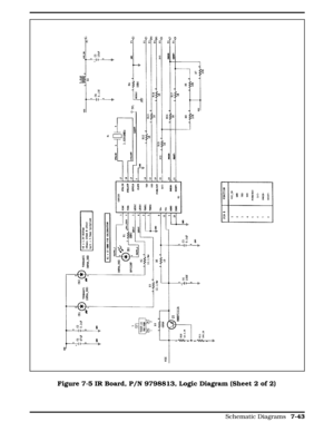 Page 229Figure 7-5 Figure 7-5 IR Board, P/N 9798813, Logic Diagram (Sheet 2 of 2)
  
Schematic Diagrams 7-43 