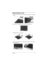 Page 69Chapter 3 61
Disassembling the LCD
1.  Remove the two rubber cushions and three mylar stickers on the display 
bezel. l
2.  Remove the five screws from the LCD bezel as shown below.
3.  Carefully snap out the LCD bezel. .
4.  Remove the two screws of the LED board, then lift the LED board away 
from the LCD panel.. 