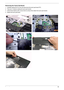 Page 74Chapter 364
Removing the Touch Pad Board
1. Carefully release the FFC lock and disconnect the touch pad board FFC.
2. There are 13 latches holding the touch pad bracket.
3. Unlock those latches with a screw driver as shown then detach the touch pad bracket.
4. Detach the touch pad board. 