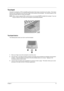 Page 21Chapter 115
Touchpad
The built-in touchpad is a PS/2-compatible pointing device that senses movement on its surface.  This means 
that the cursor responds as you move your finger on the surface of the touchpad.  The central location on the 
palmrest provides optimum comfort and support.
NOTE: 
When using an external USB or serial mouse, you can press Fn-F7
 to disable the touchpad.  If you are 
using an external  PS/2 mouse, the touchpad is automatically disabled.
Touchpad basics
The following items...