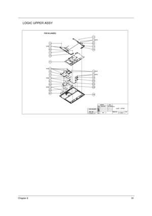 Page 99Chapter 691
LOGIC UPPER ASSY
TravelMate 270 