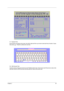 Page 57Chapter 249
11 .Keyboard Test
Press all keys according to this order--from left to right and from up to down to test each key’s function. If pass 
then press b + Break to continue the next test.
12.32bit Syscard Test
Insert two pieces of Syscard (Card bus) into PCMCIA slots for test. Check travel card if found error code on the 
card then record to SFIS and travel card else affix QC seal on the travel card. 