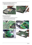 Page 7565Chapter 3
Removing the ODD Module and Dummy Card
1. Slightly pull the ODD module and remove it.
2. Pull the dummy card from the slot and remove it.
Removing the Main Board
1. Disconnect the fan cable.
2. Disconnect the speaker cable and Bluetooth module cable.
3. Remove the four screws securing the main board.
4. Then detach the main board from the lower case. 