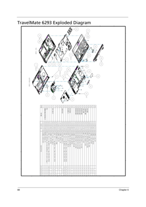 Page 9688Chapter 6
TravelMate 6293 Exploded Diagram 